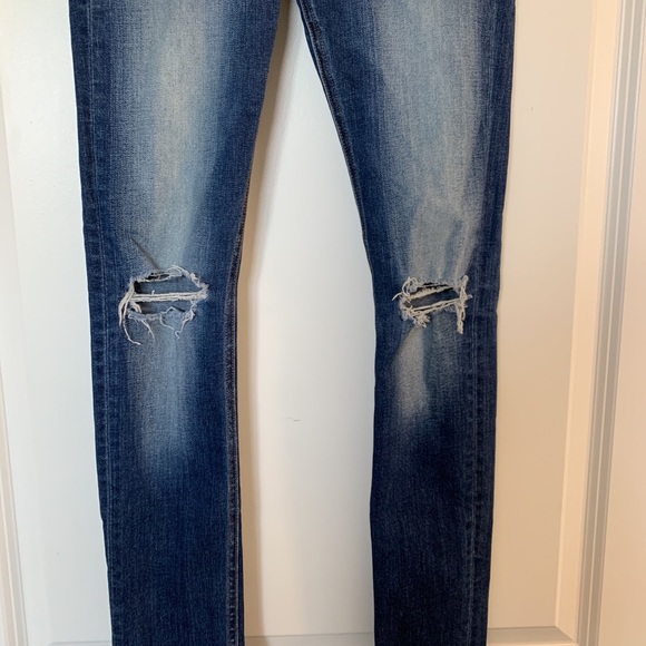 Rag & Bone Skinny Distressed Jeans - Picture 6 of 7